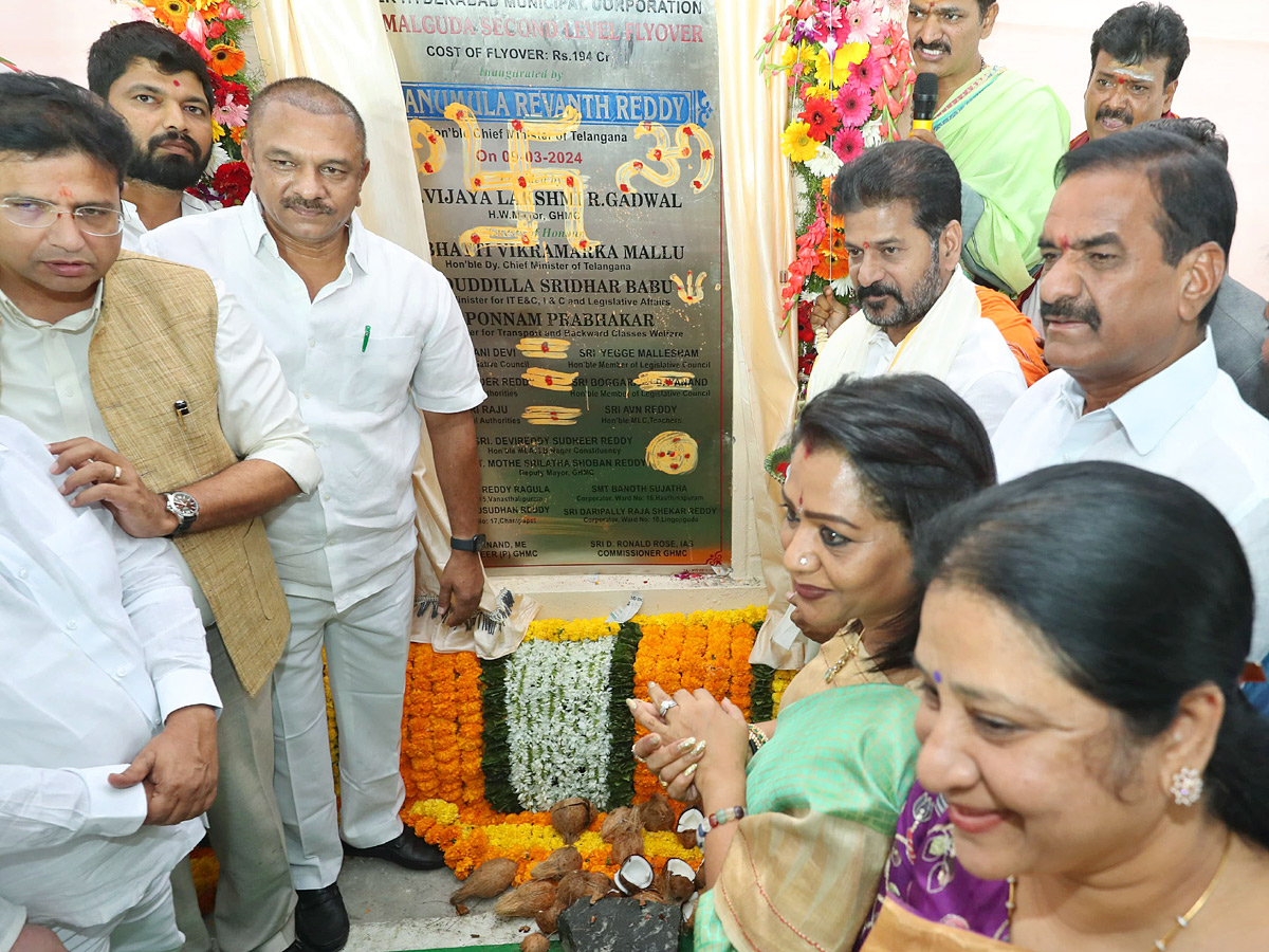 CM Revanth Reddy Inaugurates Second-Level Flyover at Bairamalguda Photos - Sakshi11