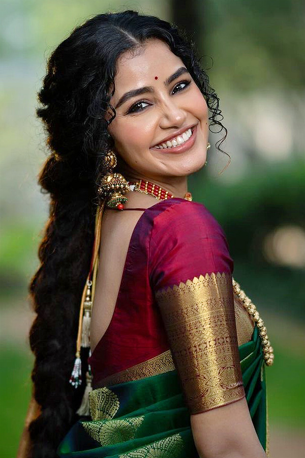 Anupama Parameswaran saree look Photos - Sakshi14