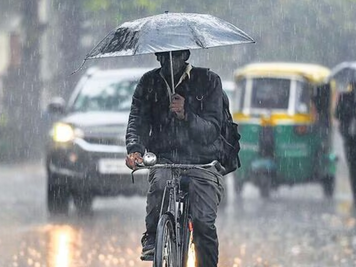 Rain Gusty Winds Lash Parts Of Delhi NCR IMD - Sakshi12