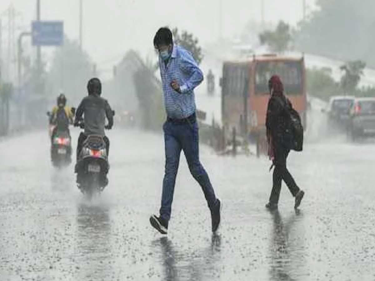 Rain Gusty Winds Lash Parts Of Delhi NCR IMD - Sakshi19