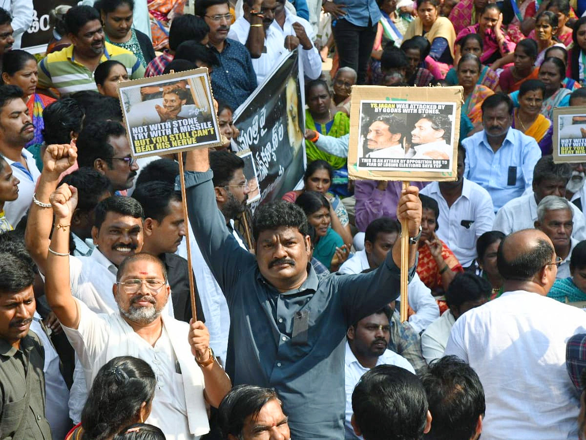 Protests against the Attack On CM Jagan Photos - Sakshi11