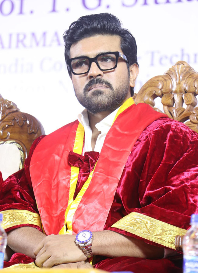 Ram Charan awarded honorary doctorate in literature from Vels University - Sakshi11