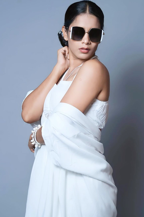 Sahithi Dasari Glamorous Photos In White Dress - Sakshi3