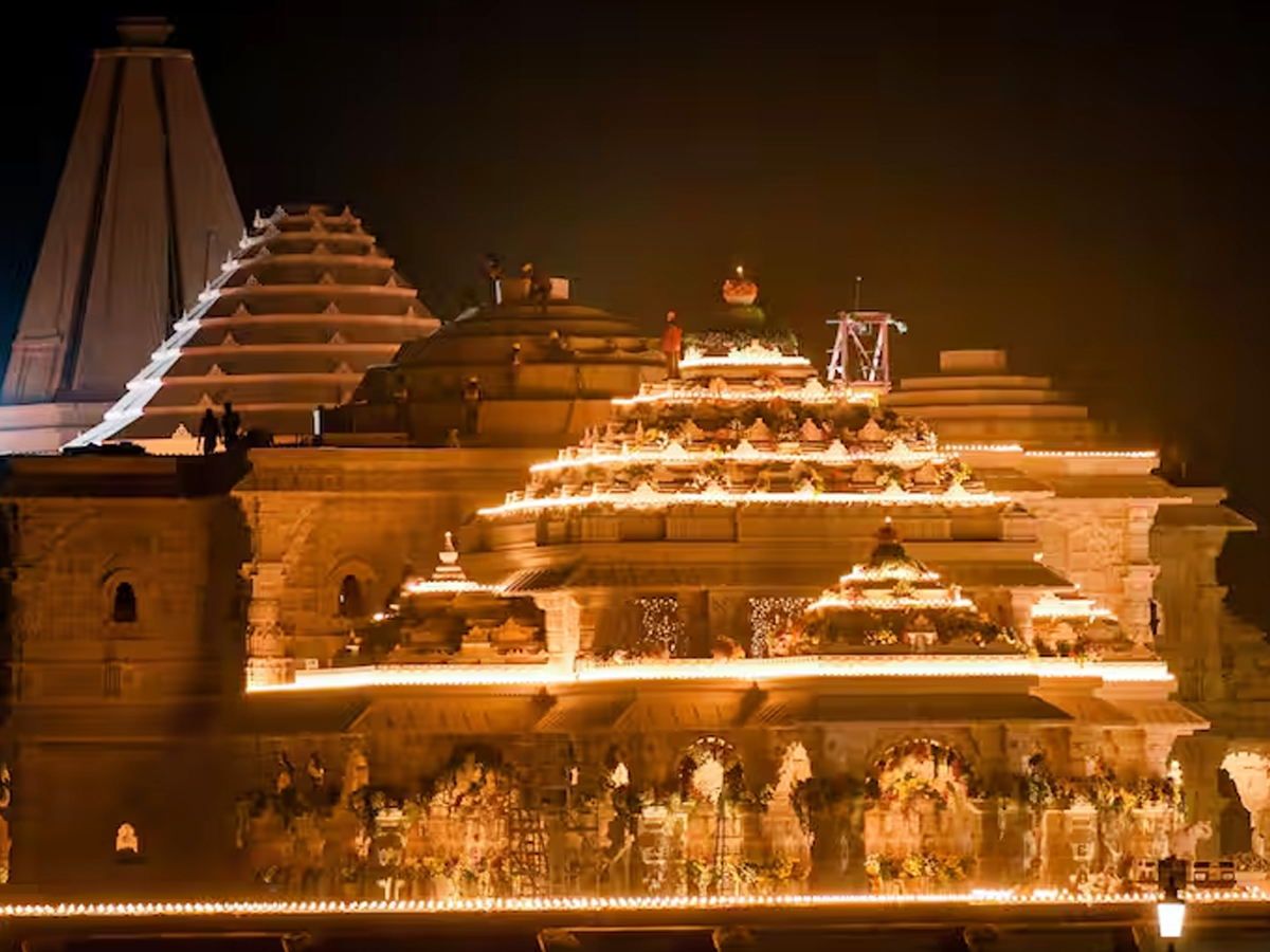 Ayodhya Ram Mandir Illuminated And Decorated For First Sri Ram Navami (Photos) - Sakshi3