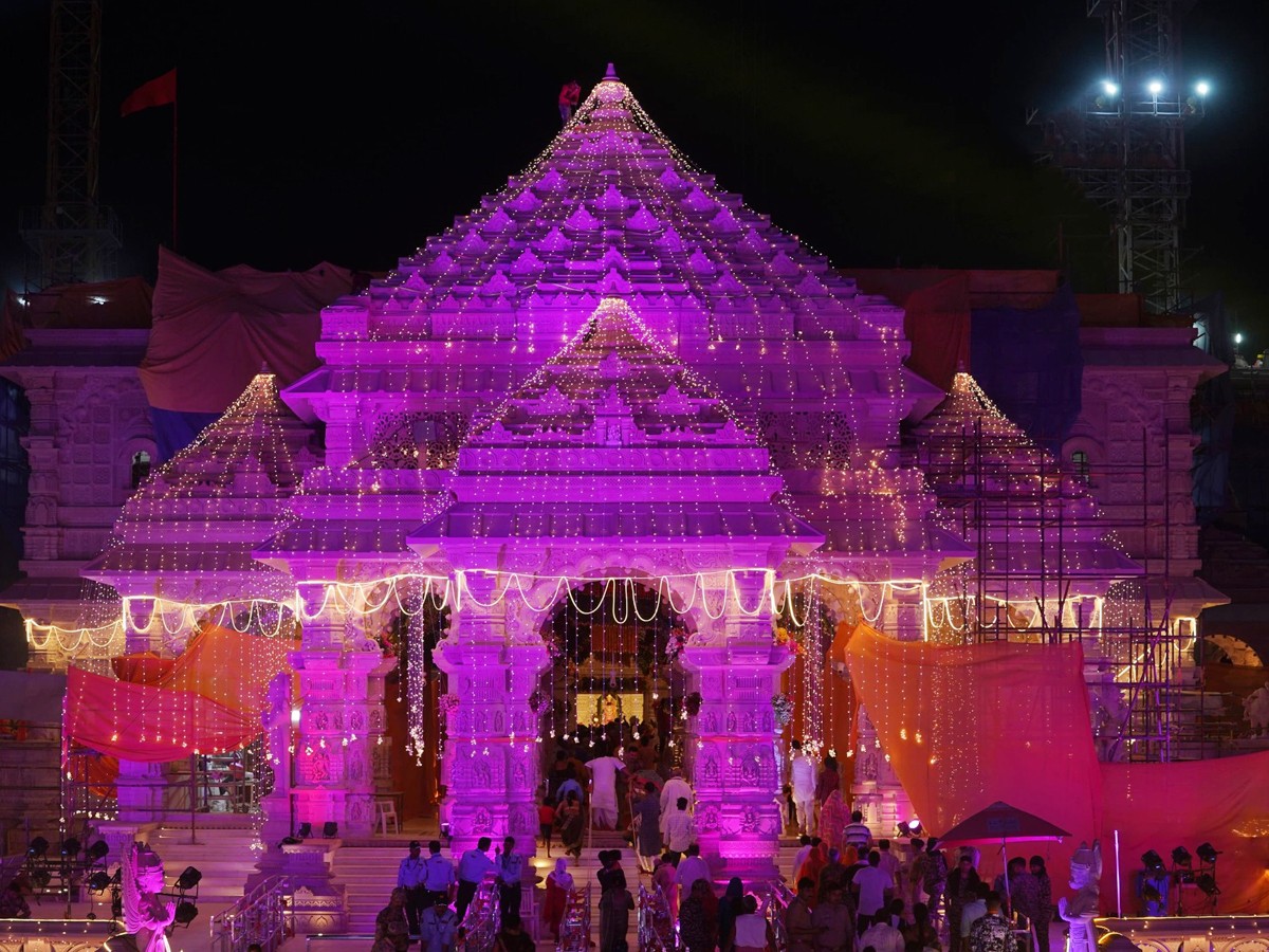 Ayodhya Ram Mandir Illuminated And Decorated For First Sri Ram Navami (Photos) - Sakshi7