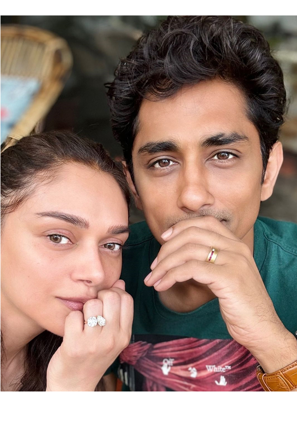 Aditi Rao Hydari showers love on fiance Siddharth on his birthday Photos - Sakshi14