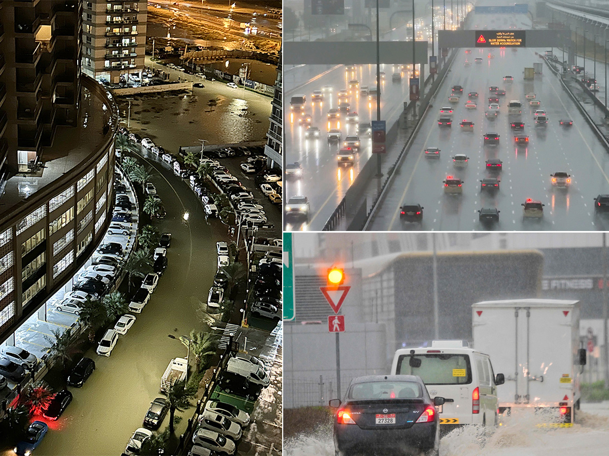 Photos Of Unbelievable Scenes From Dubai Due To Heavy Rains - Sakshi1