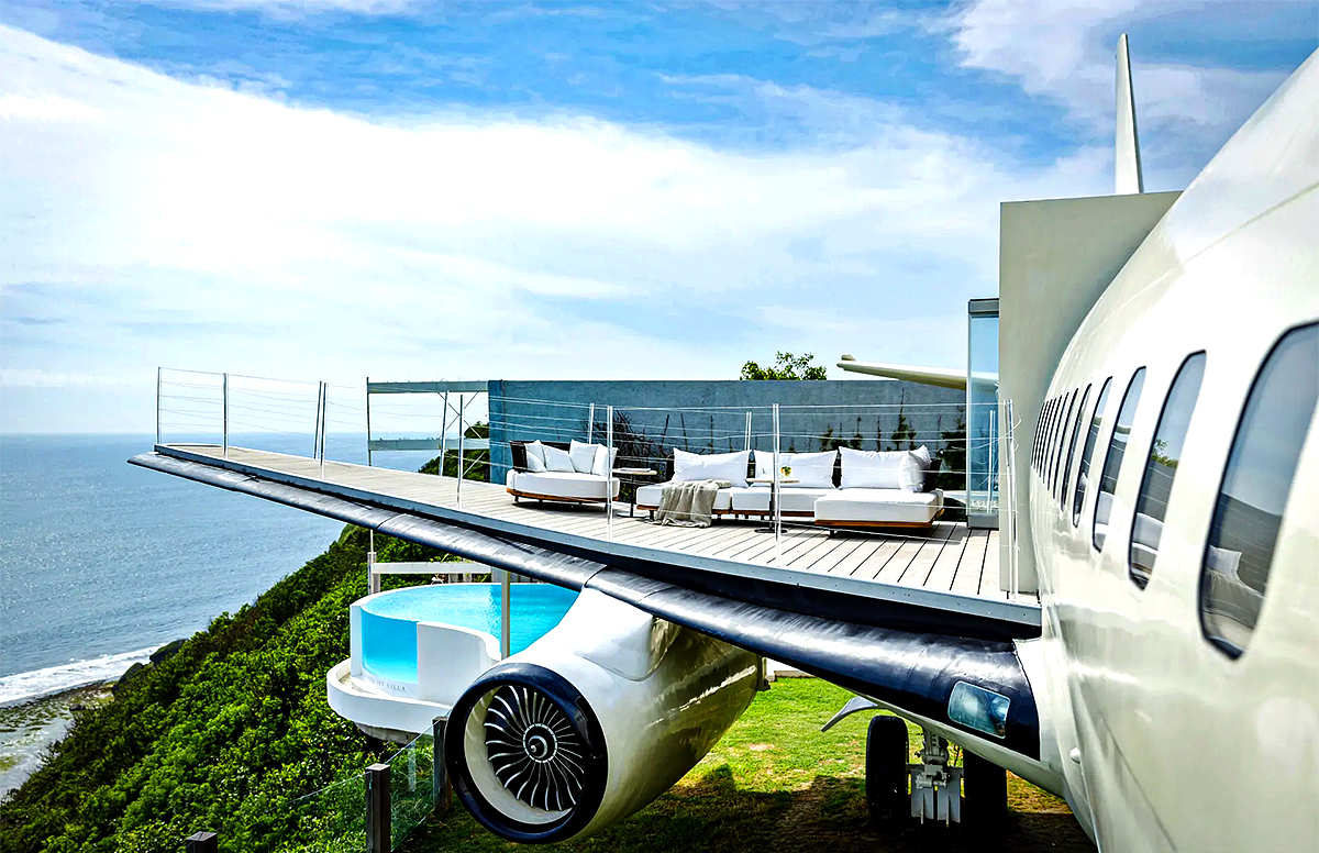 Boeing 737 becomes a spectacular cliff hanging luxury home Photos - Sakshi5