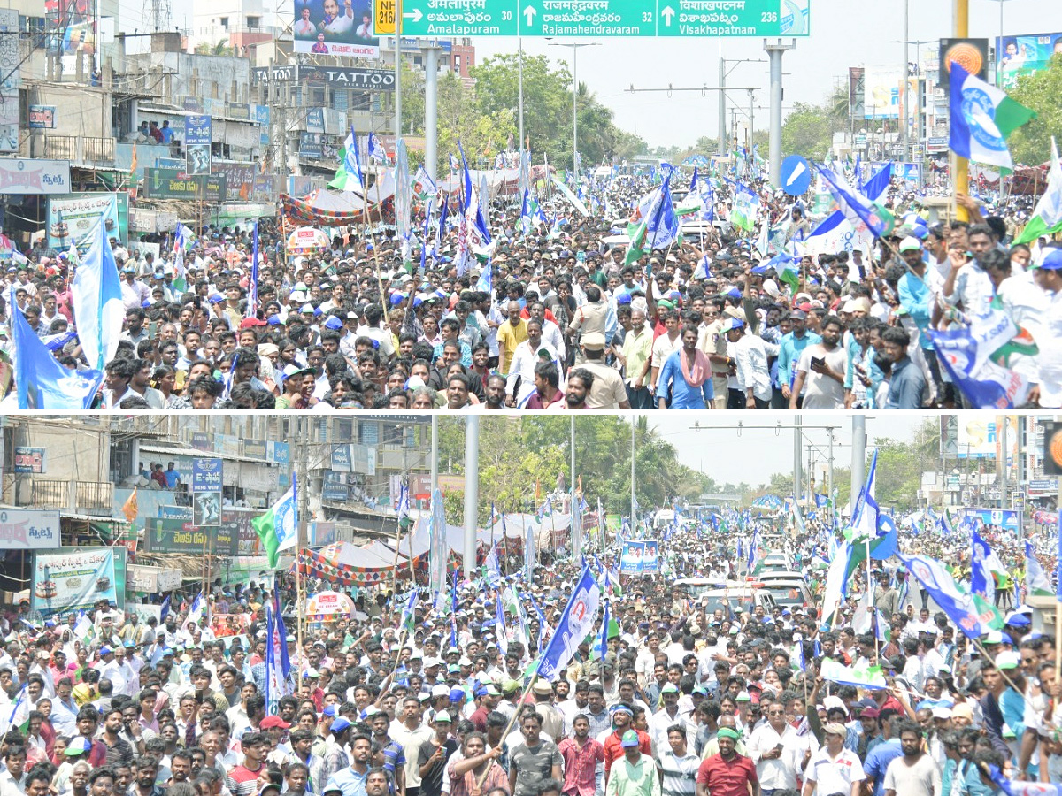 CM YS Jagan Memantha Siddham Bus Yatra At Ravulapalem Konaseema District Photos - Sakshi25