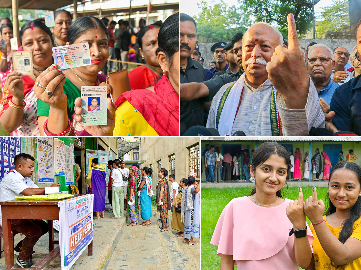 Vote for the first phase of Lok Sabha Elections 2024 Photos - Sakshi1