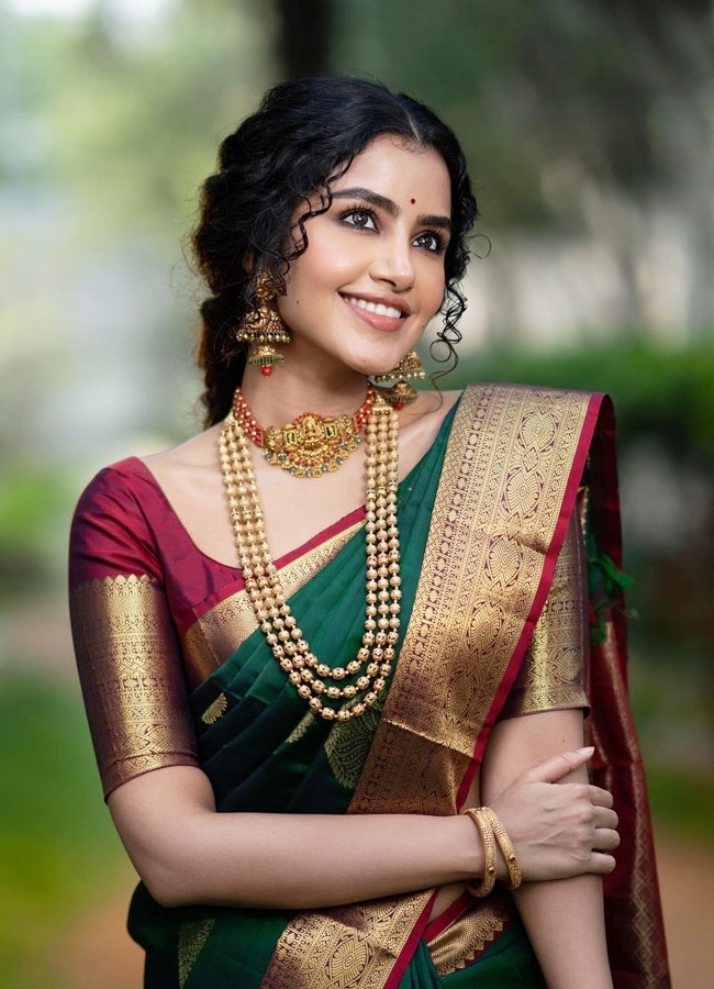 Anupama Parameswaran Amazing Saree Look - Sakshi4