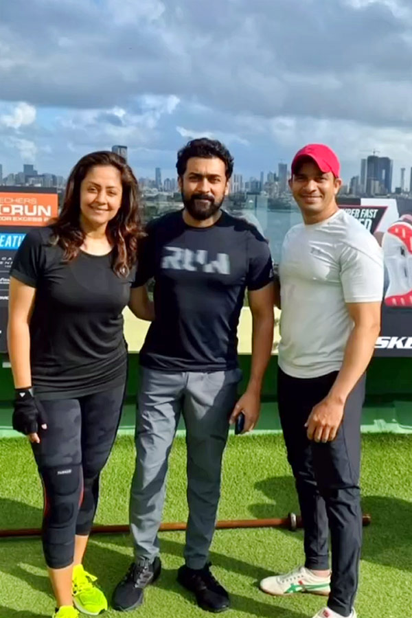 Jothika and suriya new exclusive video in gym workout Photos - Sakshi15