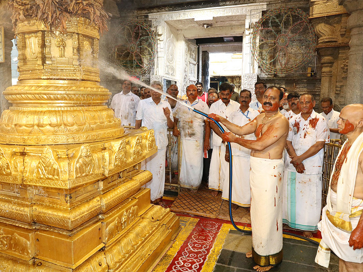 Koil Alwar Tirumanjanam held at Tirumala temple as prelude to Ugadi - Sakshi1