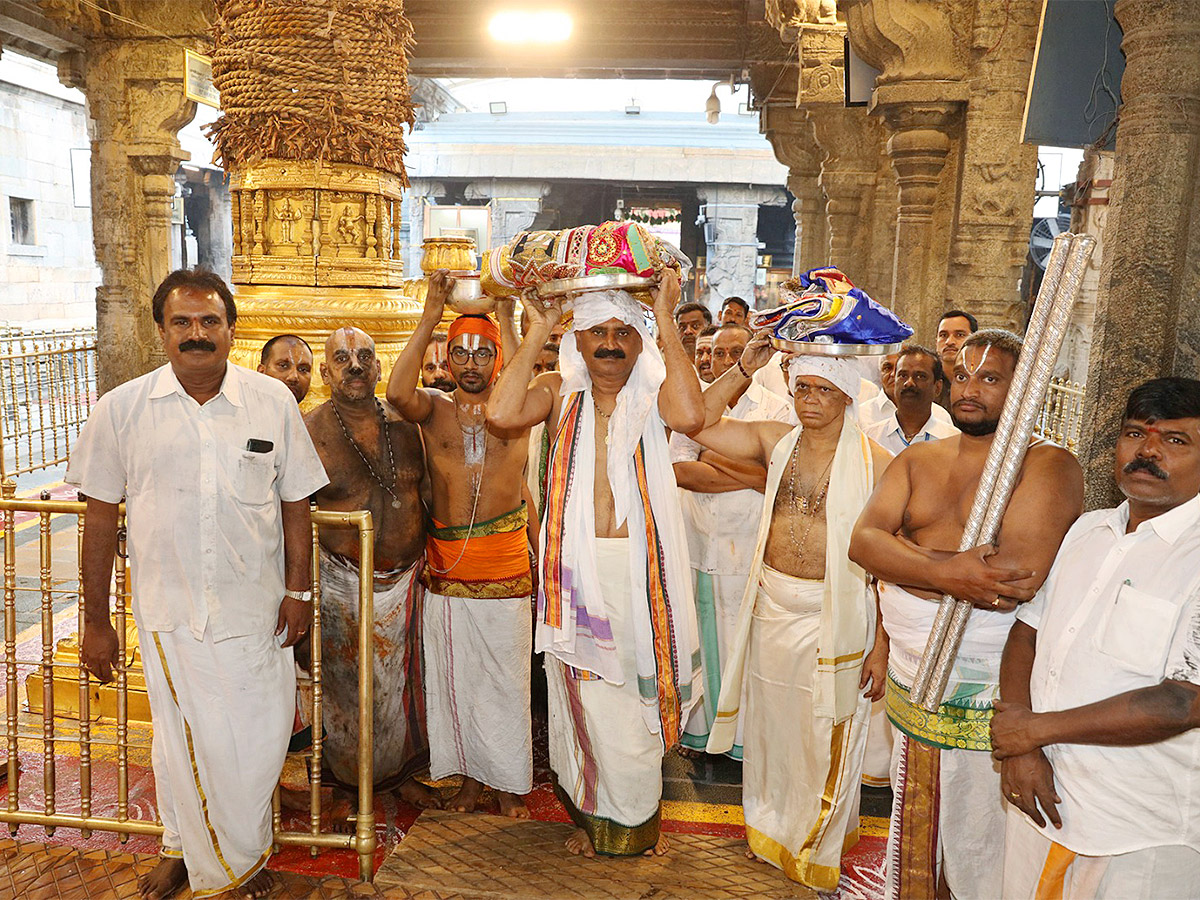 Koil Alwar Tirumanjanam held at Tirumala temple as prelude to Ugadi - Sakshi3