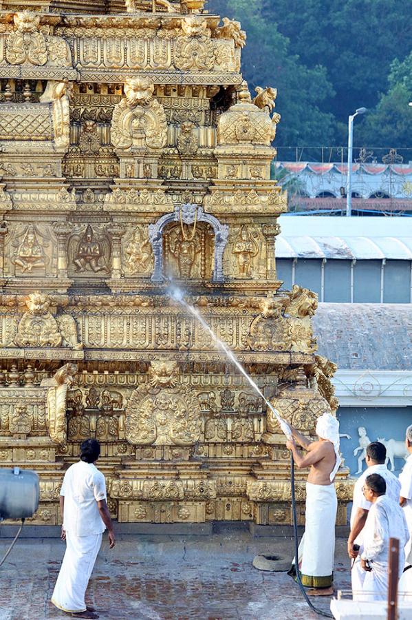 Koil Alwar Tirumanjanam held at Tirumala temple as prelude to Ugadi - Sakshi8