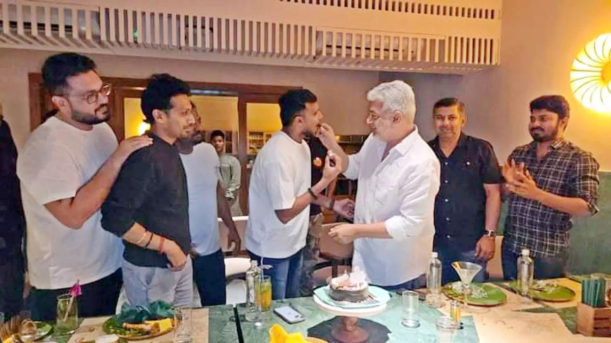 Actor Ajith Kumar In Cricketer Natarajan Birthday Celebrations, Bday Bash Photos Viral - Sakshi3