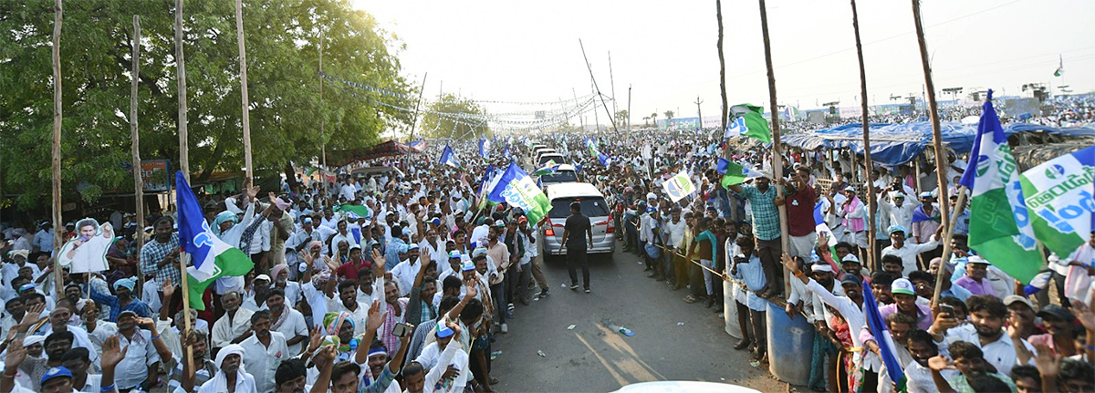 AP CM YS Jagan Public Meeting at Konakanametla Junction Memantha Siddham - Sakshi50