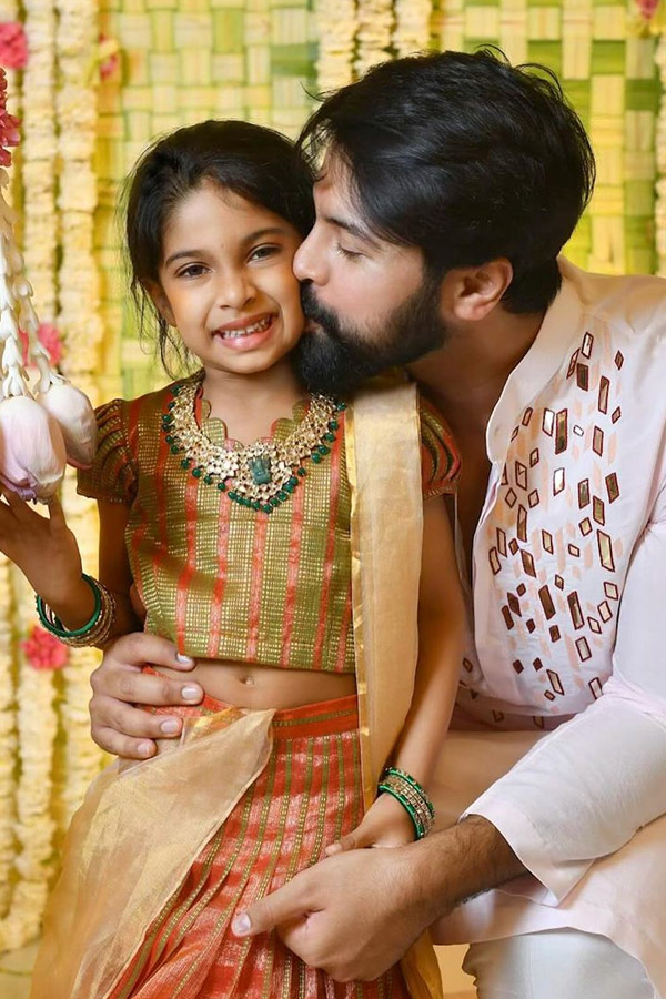 Actor Kalyan Dhev ugadi Celebrations With Daughter Photos - Sakshi2