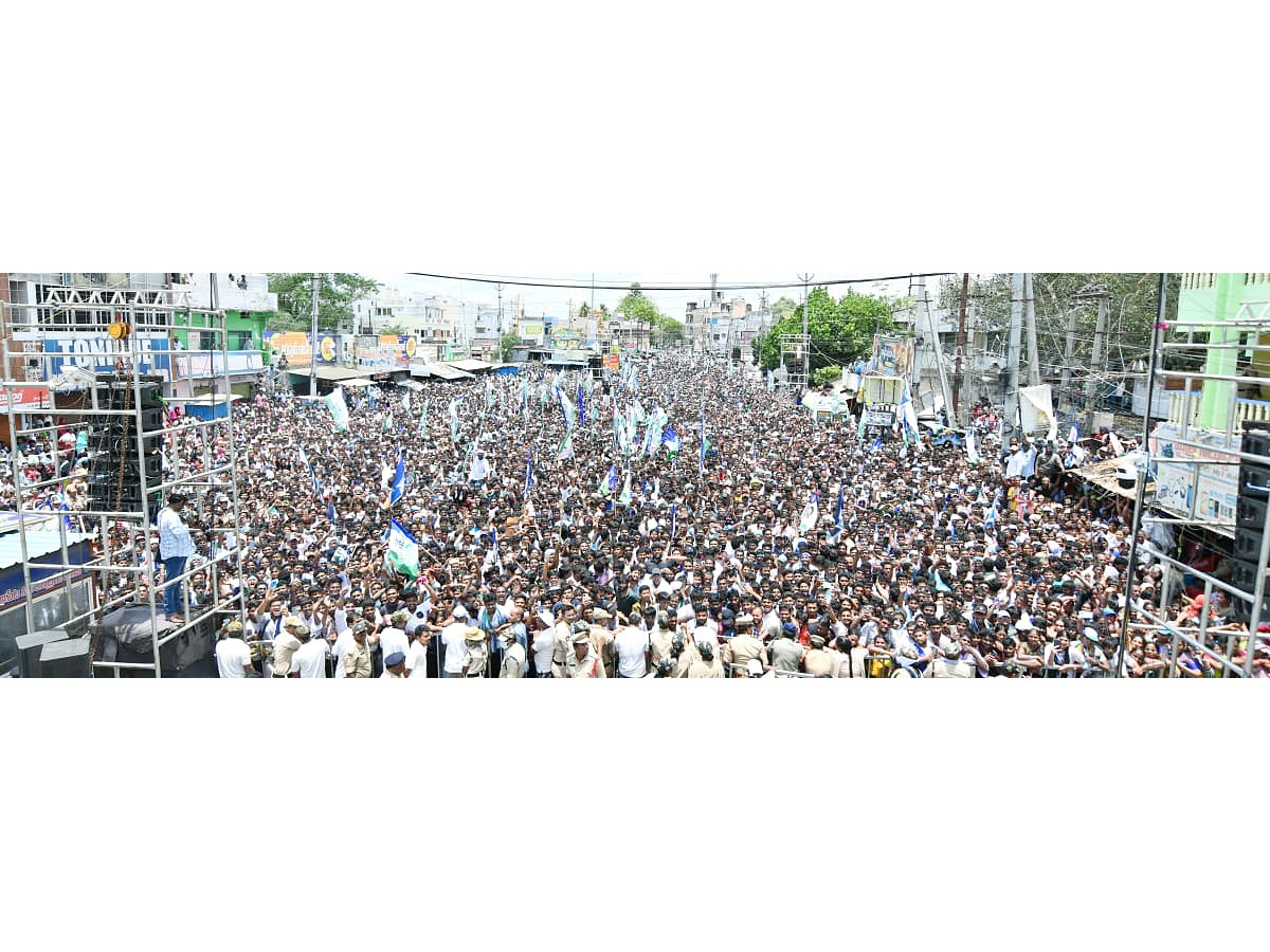 AP CM YS Jagan Public Meeting at Chilakaluripet Photos7