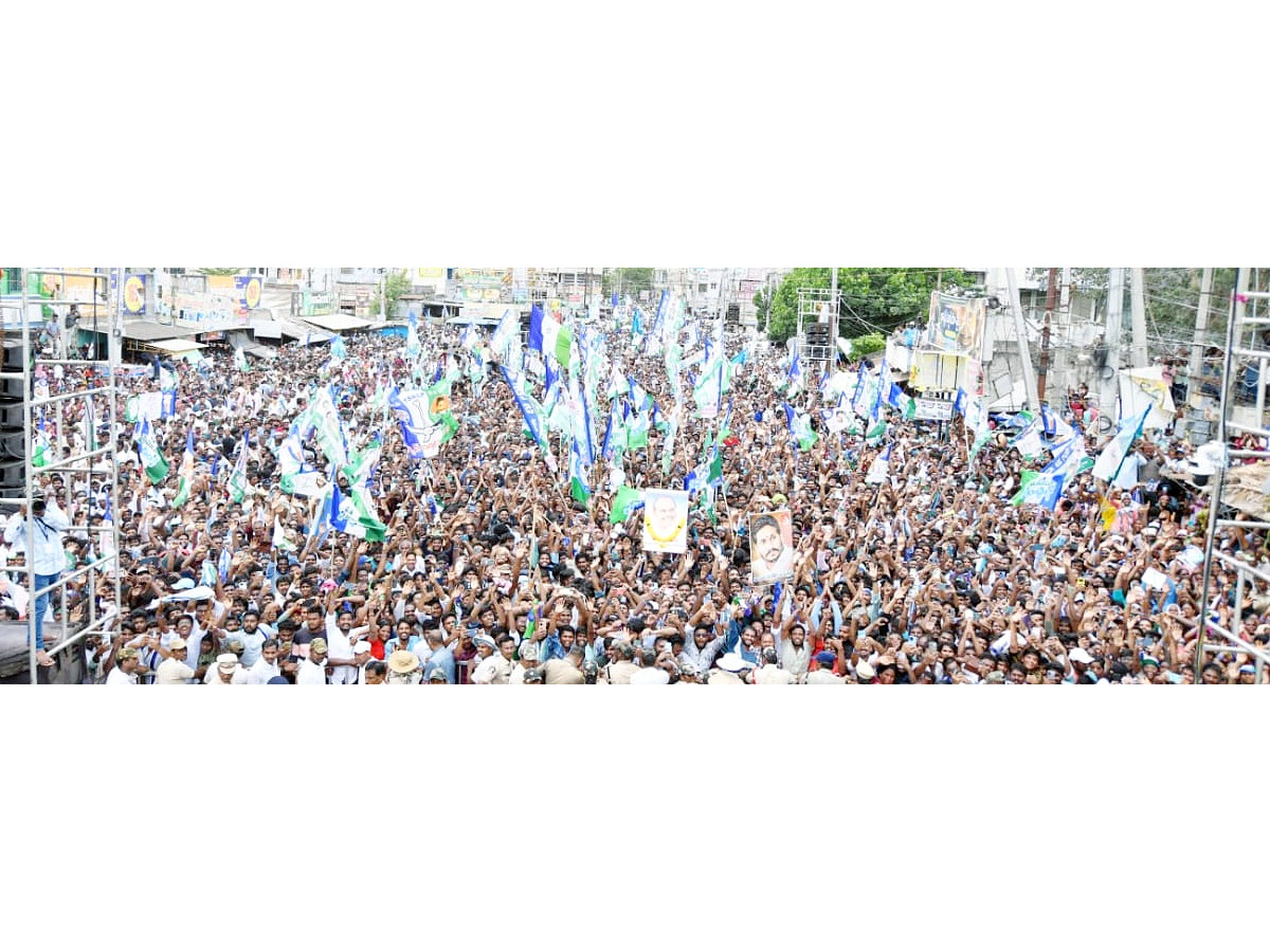 AP CM YS Jagan Public Meeting at Chilakaluripet Photos9