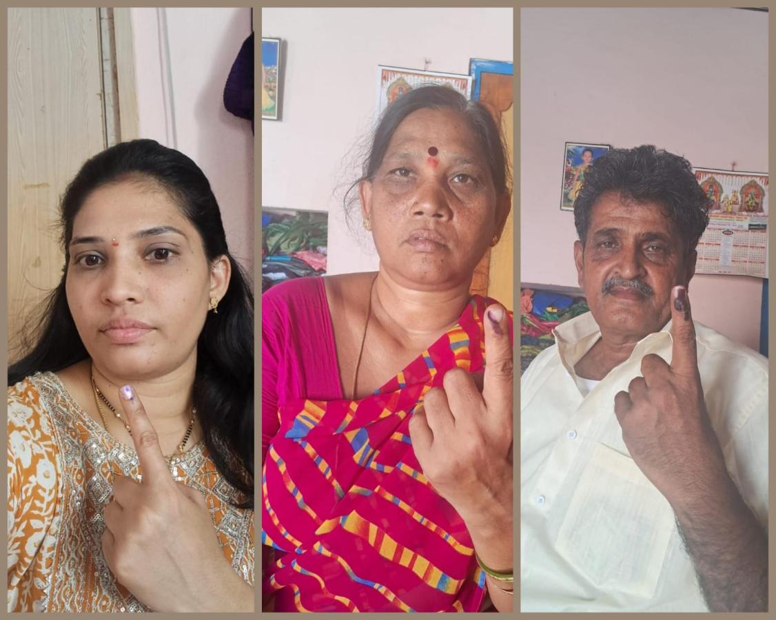 AP and Telanagana Elections 2024 Sakshi Selfie Challange Voters Photos1