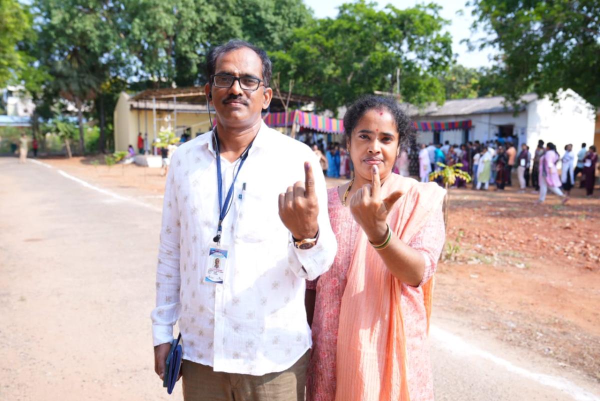 Telangana Elections 2024: Voters At Polling Stations Photos3