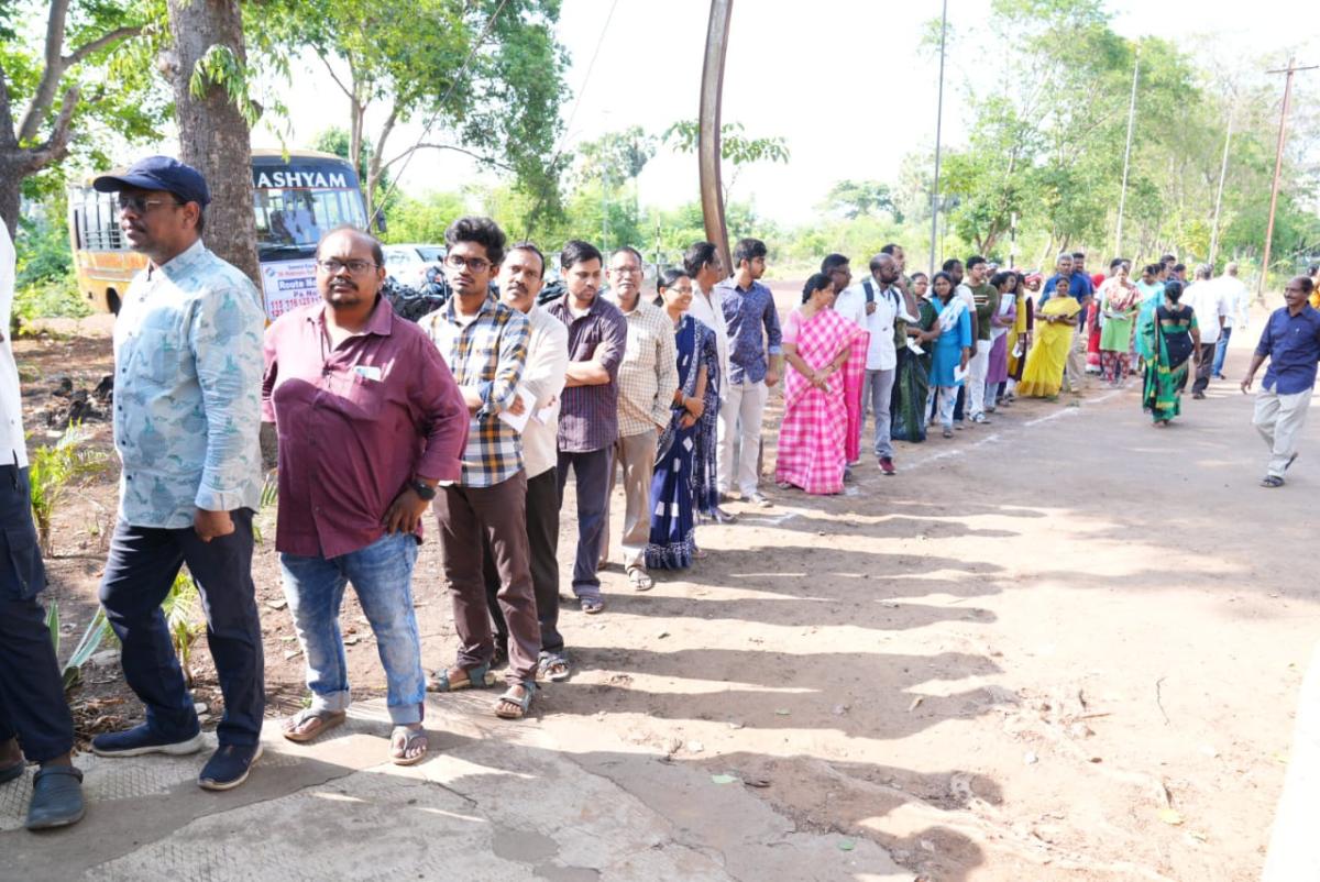 Telangana Elections 2024: Voters At Polling Stations Photos4