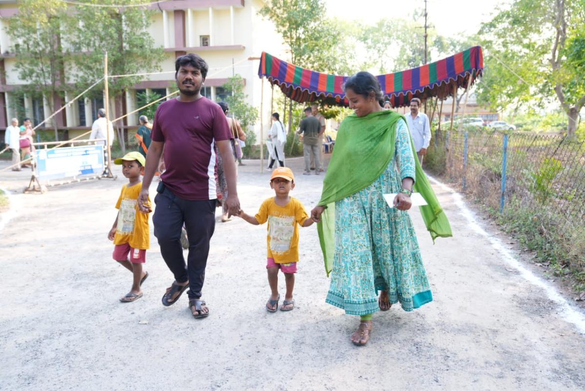 Telangana Elections 2024: Voters At Polling Stations Photos9