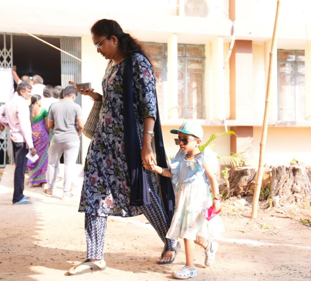 Telangana Elections 2024: Voters At Polling Stations Photos18