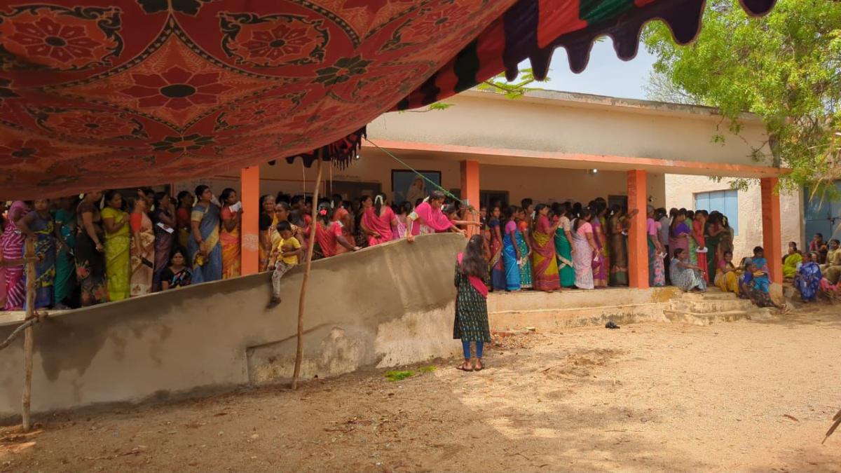 Telangana Elections 2024: Voters At Polling Stations Photos23