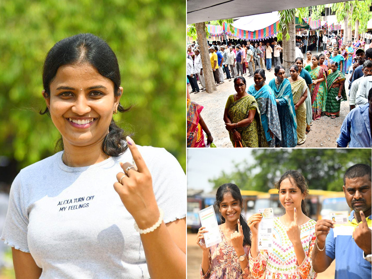 Voters Moving Polling Booths In Andhra Pradesh1