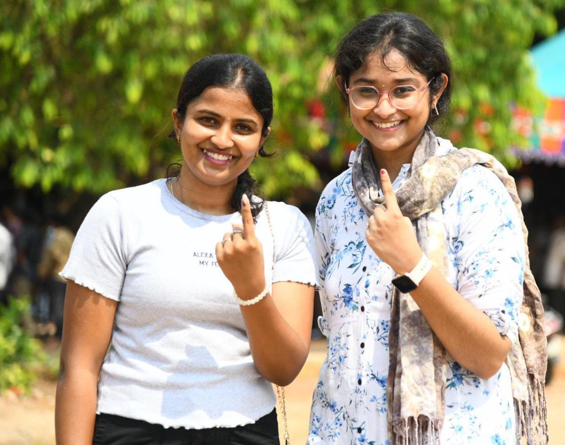 Voters Moving Polling Booths In Andhra Pradesh24