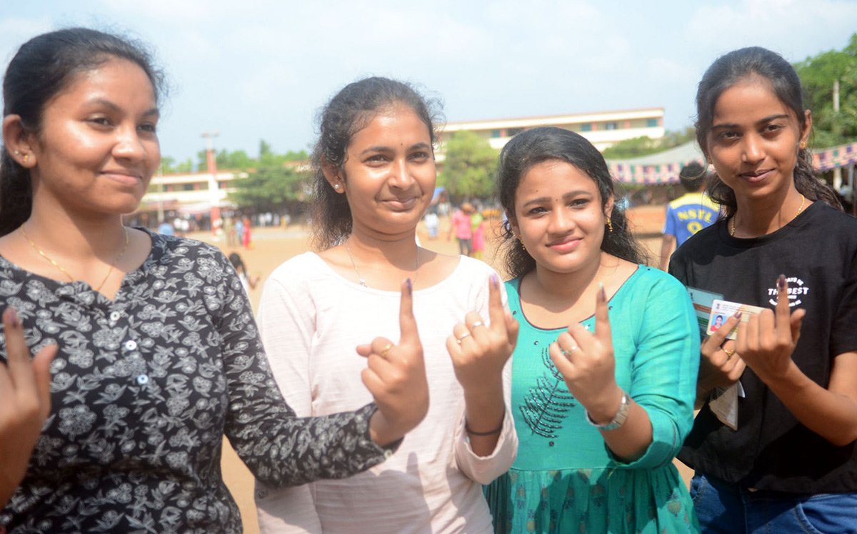 Elections 2024: First Time Voters In AP Photos1