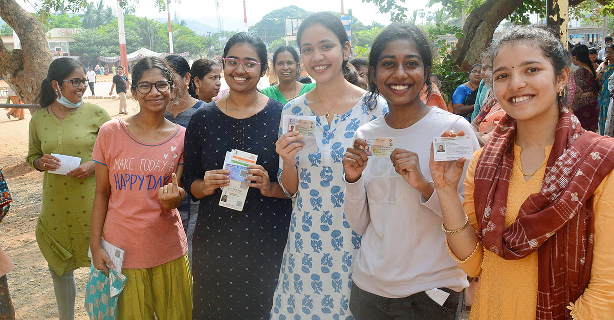 Elections 2024: First Time Voters In AP Photos2