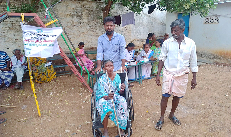 Oldages And Handicapted People Cast Thier Votes In AP5