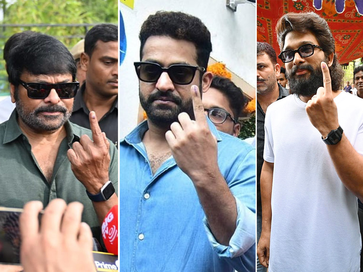 cinema and political celebrities cast their voting In hyderabad1