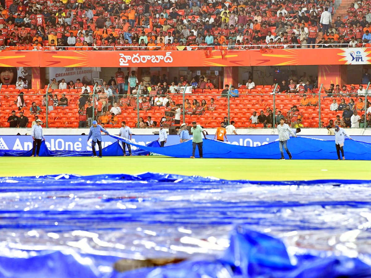 Rain Effect For Today's Match In Hyderabad Uppal Stadium: Photos1