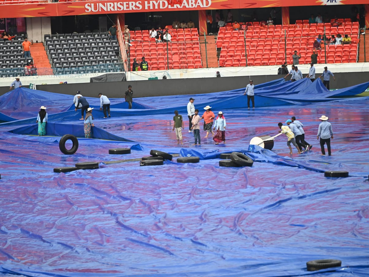 Rain Effect For Today's Match In Hyderabad Uppal Stadium: Photos6