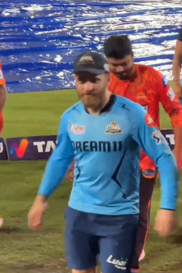 Kane Williamson And Kavya Maran share a warm hug after SRH vs GT clash gets washed out Photos 6