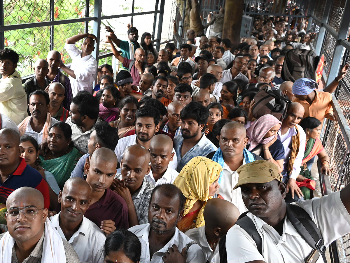 Huge Rush At Tirumala Temple, See Photos1