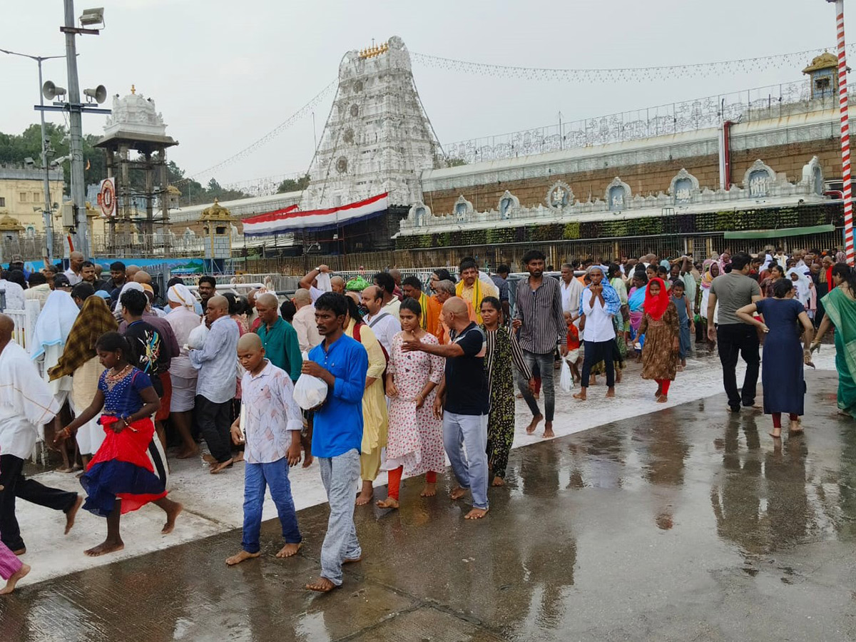 Huge Rush At Tirumala Temple, See Photos12