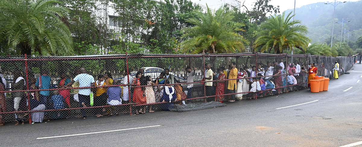 Huge Rush At Tirumala Temple, See Photos3