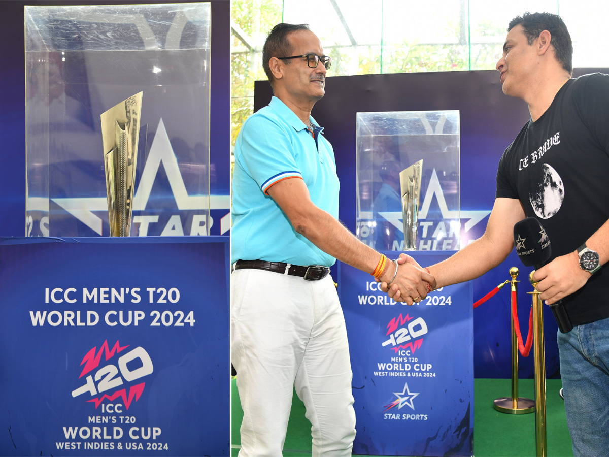 T20 World Cup 2024 Trophy At Sakshi Office: Photos1