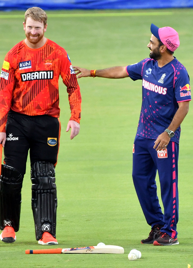 SRH and RR Players Practice Session At Uppal Stadium Special Photos16