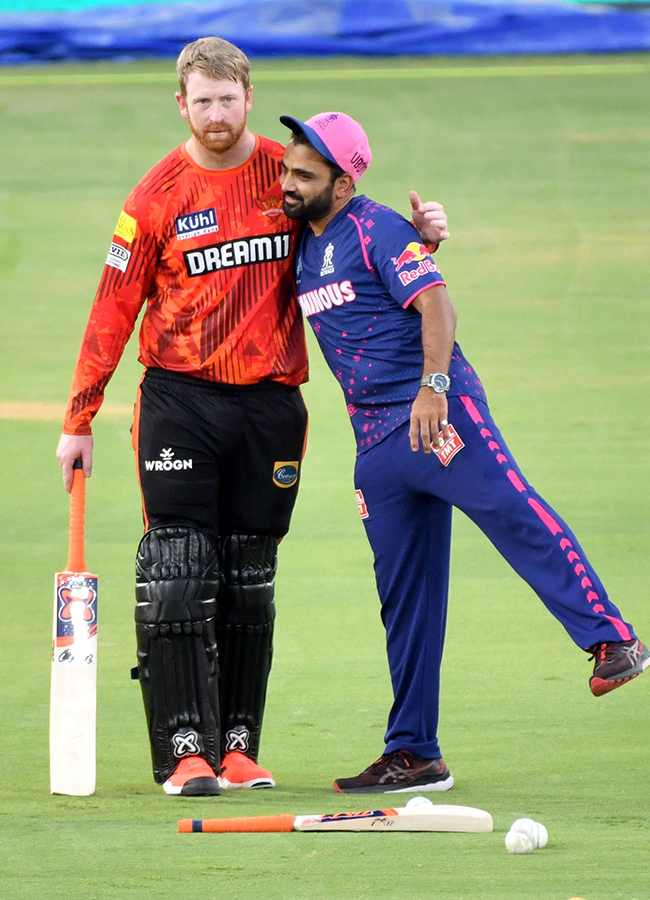 SRH and RR Players Practice Session At Uppal Stadium Special Photos17