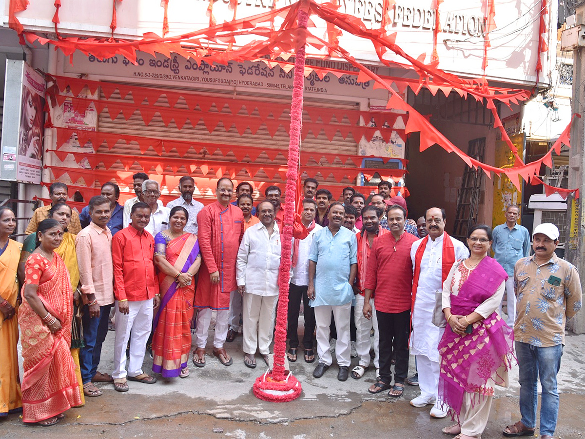 May Day Celebrations At Film Federation Office Hyderabad: Photos2