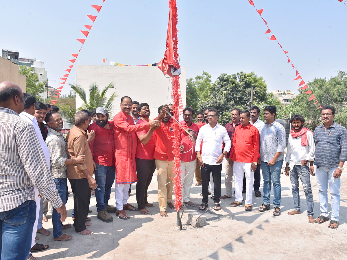 May Day Celebrations At Film Federation Office Hyderabad: Photos8