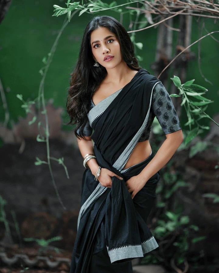 Nabha Natesh Latest Saree Photos Goes Viral10