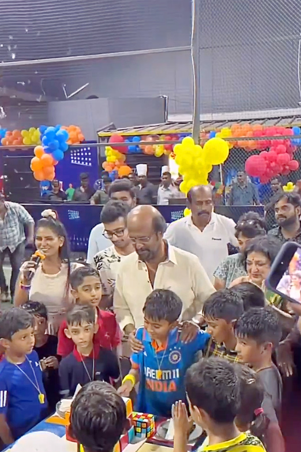 Rajinikanth attends his grandson Ved birthday party Photos4