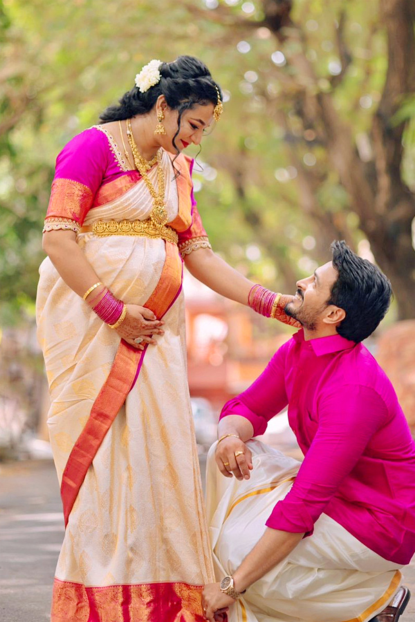 Kannada actors Darshak Gowda and Shilpa Ravi welcome baby boy Photos6